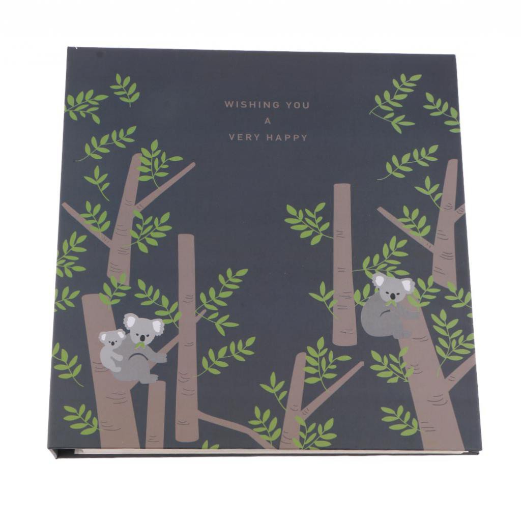 Album Ảnh / Sổ Lưu Niệm Kèm 25 Tờ Giấy In Hình Thủ Công DIY