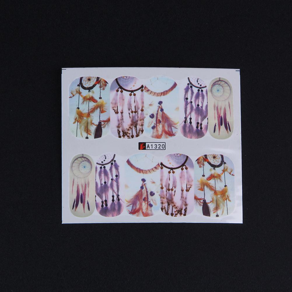 50pcs Nail Stickers Mix Design Water Transfer Manicure Decal Decor
