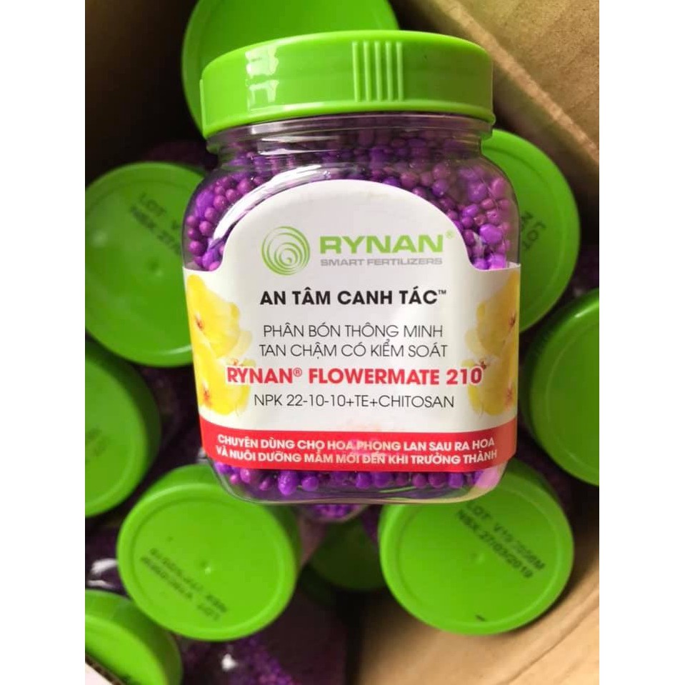 Phân bón RYNAN tan chậm có kiểm soát NPK 22-10-10+TE- 150gr dùng giai đoạn mọc mầm và trưởng thành