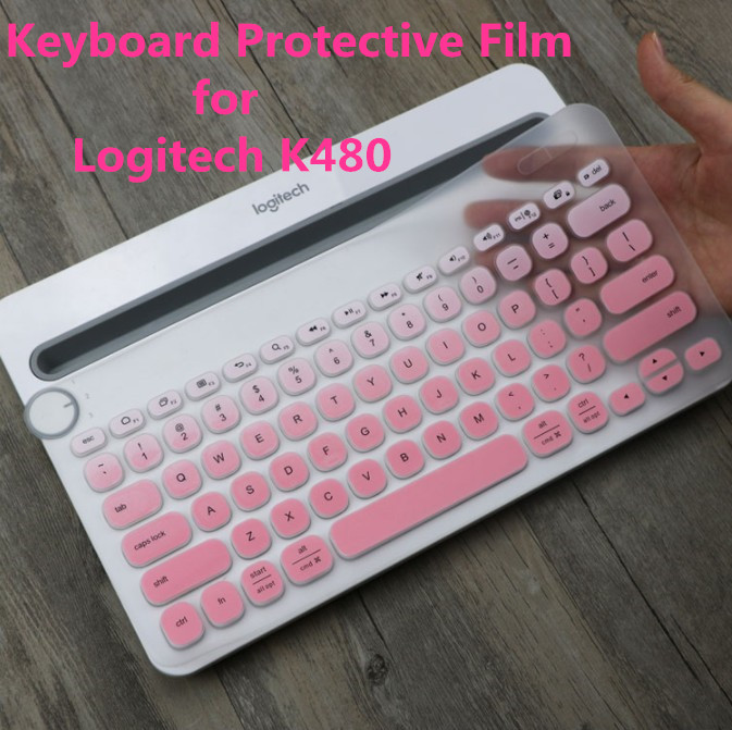 【QIANHAI】Keyboard Protective Film for Logitech K480 Dedicated Keyboard Cover Water-proof Wireless Keyboard Protective Film