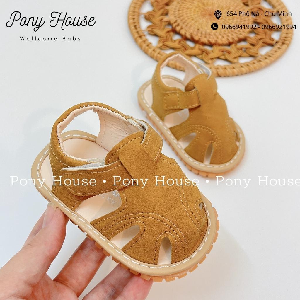 Dép Tập Đi Sandal Tập Đi Đế Cao Su Chống Trơn Trượt Có Còi Kêu Chíp Chíp Cho Bé Trai Bé Gái