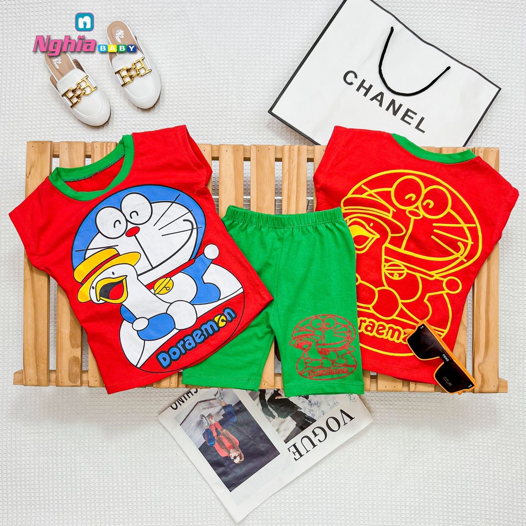 Đồ Bộ Bé Gái - NGHĨA BABY - Thun cotton co dãn 4 chiều - Bộ quần áo mặc nhà 10kg-40kg