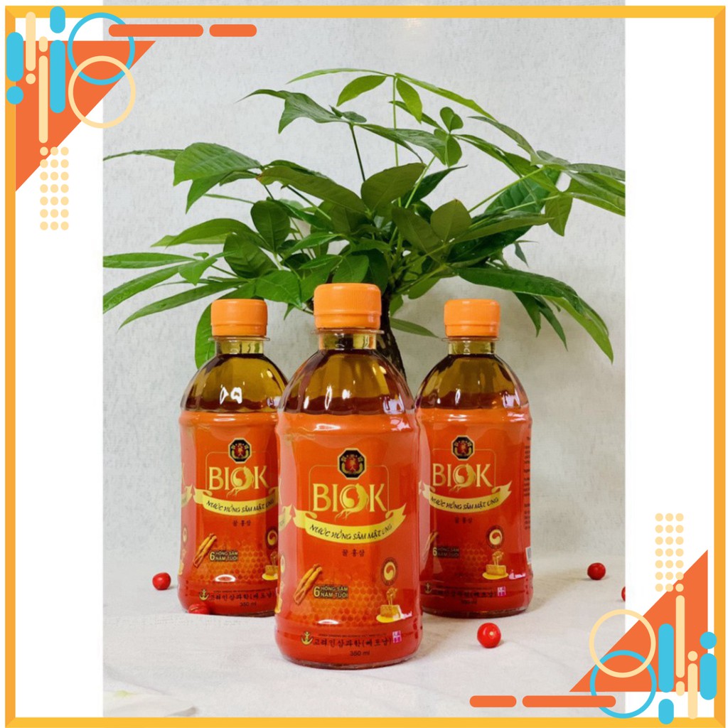Lốc 6 chai nước uống hồng sâm mật ong - chai 350ml