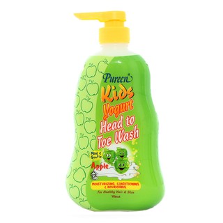 tắm gội pureen 750ml hương táo