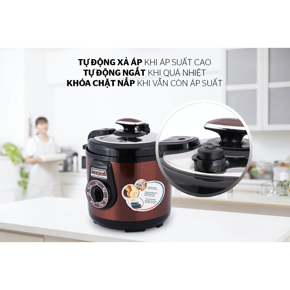 Nồi áp suất điện đa năng SUNHOUSE SHD1562