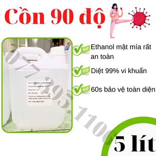 [Ship NOW/GRAB SIÊU TỐC] 5 lít Cồn 70 độ / 90 độ (Ethanol 70%/90%) Sát khuẩn (rửa tay, sát khuẩn)