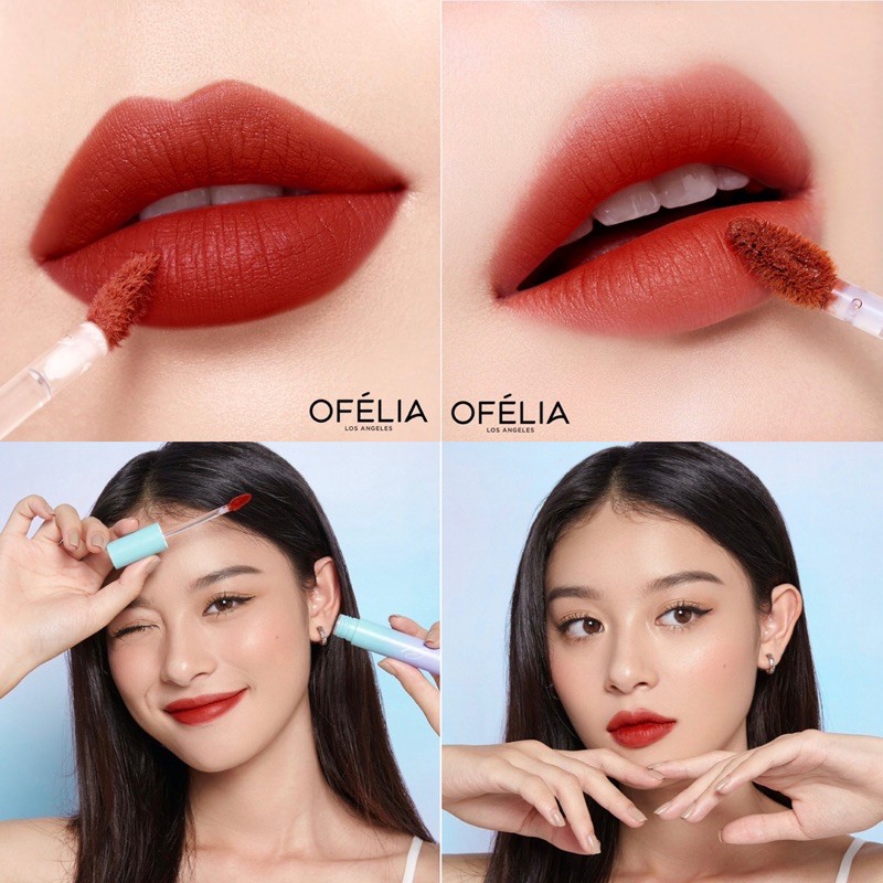 Son kem OFELIA màu AFTER PARTY - Đỏ Nâu + Tặng 1 Mặt Nạ
