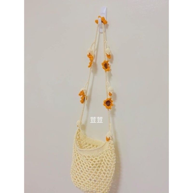 Ảnh Thật - túi lưới đi biển quai hoa hướng dương