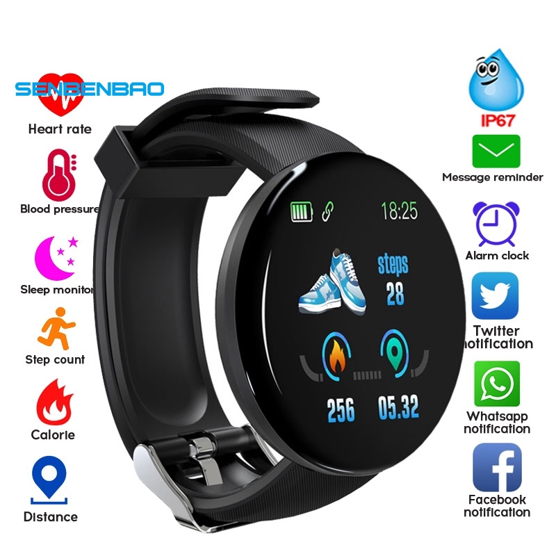 Đồng Hồ Thông Minh Chống Nước Kết Nối Bluetooth Theo Dõi Sức Khỏe