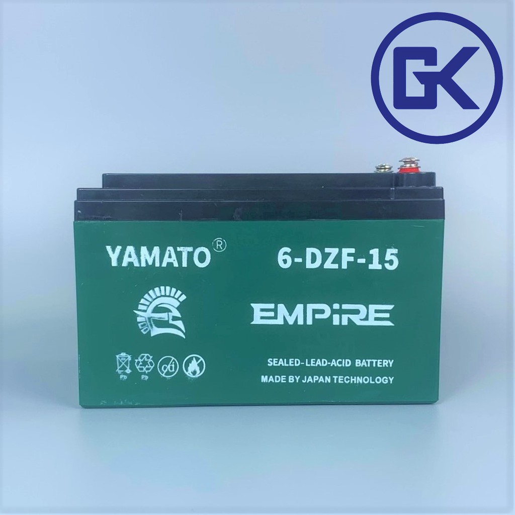 Ắc quy xe điện chất lượng cao YAMATO 6-DPB-14  (Xe 133M , Nijia , Asama , Giant , Yamaha , Sunra, ..