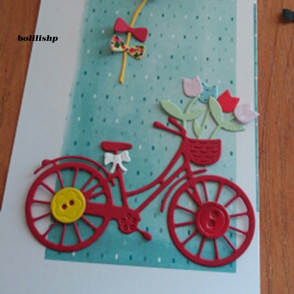 BLLP_Bicycle Cutting Dies DIY Scrapbooking Emboss Paper Card Craft Punch Stencil Mold