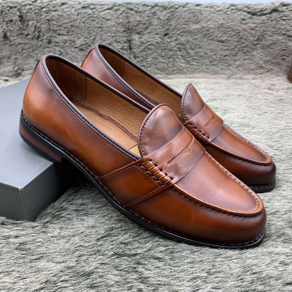 Giầy dio công sở da bò đính băng trơn thiết kế trẻ trung, nam tính