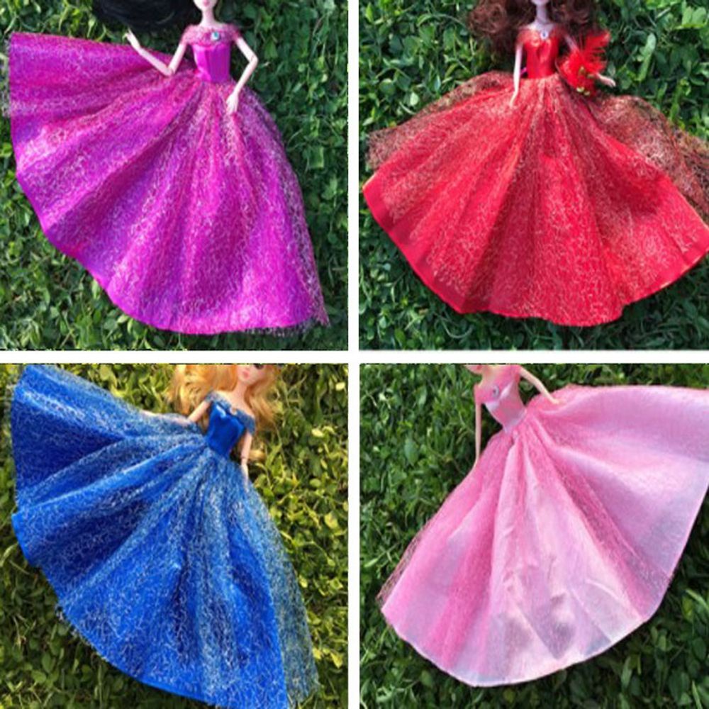 Đầm cưới thời trang cho búp bê 30cm DIY