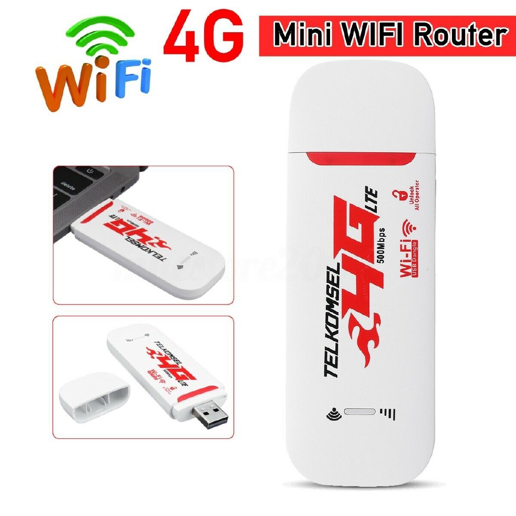 Bộ định tuyến wifi ô tô 4g / 3g lte di động điểm phát sóng usb không dây 150mbps dongle di động băng thông rộng modem thẻ sim đã mở khóa