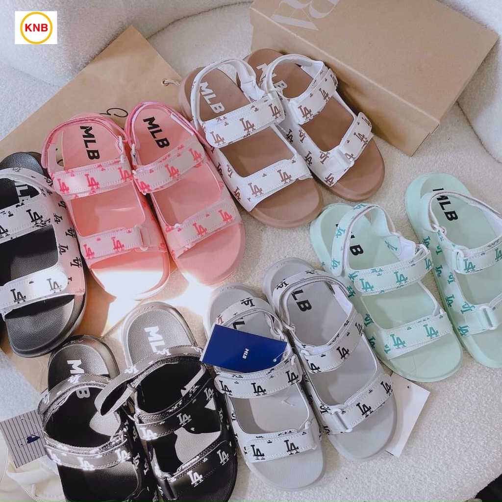 Giày Sandal -FREESHIP-Dép Sandal nam nữ thể thao 𝐌𝐋𝐁 full mẫu bền đẹp đế bằng siêu nhẹ học sinh,LA trắng (đen)