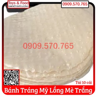 Bánh tráng mỹ lồng dừa mè trắng - túi 10 cái - nướng trước khi ăn