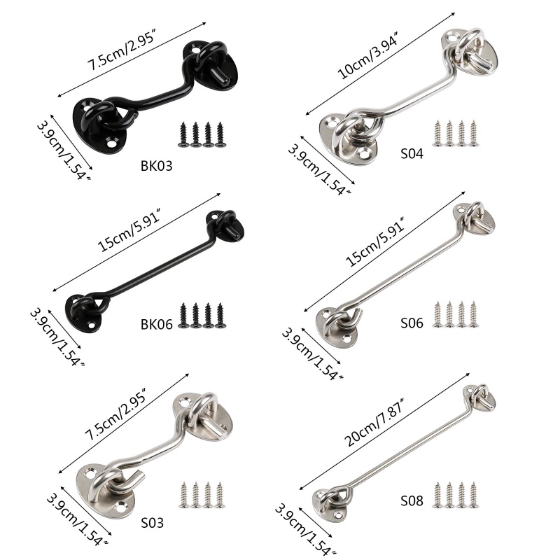 Mắt Móc Khóa Cửa Bằng Kim Loại Không Gây Tiếng Ồn Tiện Dụng