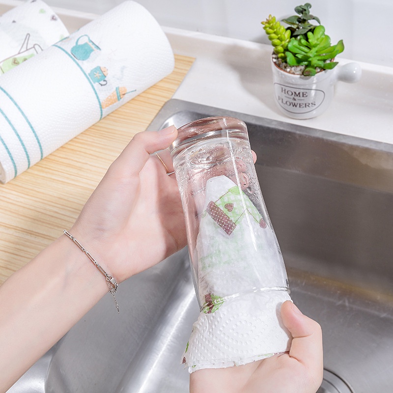 Cuộn giấy lau nhà bếp đa năng có thể tái sử dụng nhiều lần - Tiện dụng, tiết kiệm SIGO