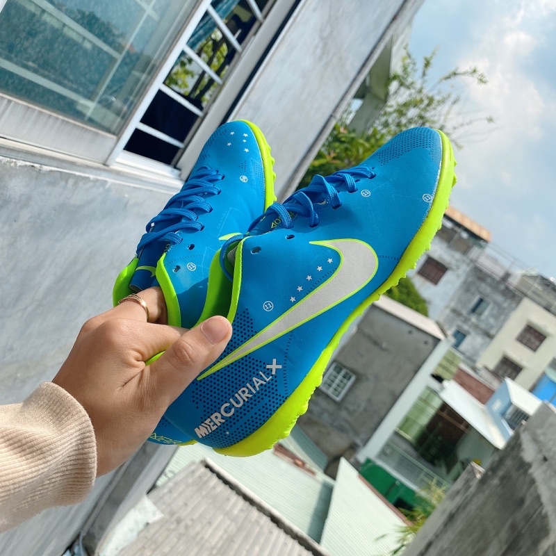 Giày đá bóng Mercurial Vic 6 TF (Xanh Neymar)