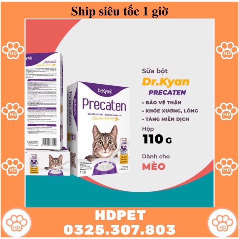 Sữa mèo precaten 110g, dành cho mèo con và mèo bầu