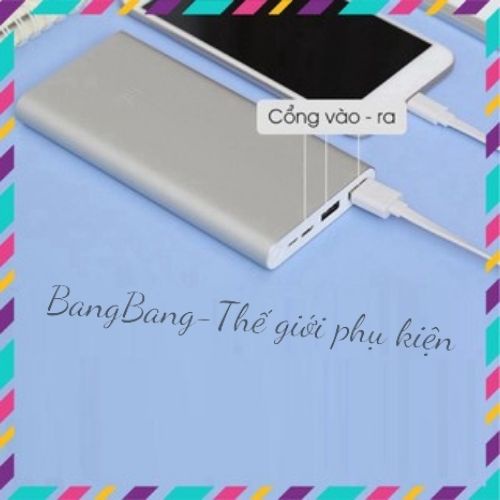 Sạc Dự Phòng Xiaomi, Sạc Dự Phòng Giá Rẻ Gen 3 Dung Lượng 10000 mAh 2 Cổng Sạc - Bảo Hành 12 Tháng