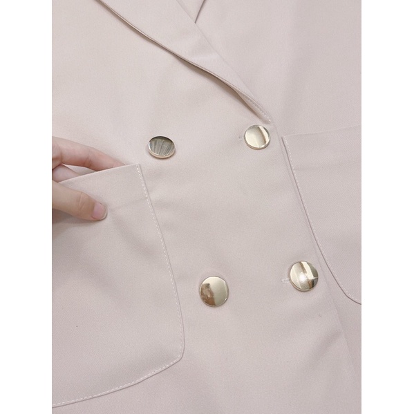 VEST 2 LỚP TAY LẬT CÚC ĐỒNG