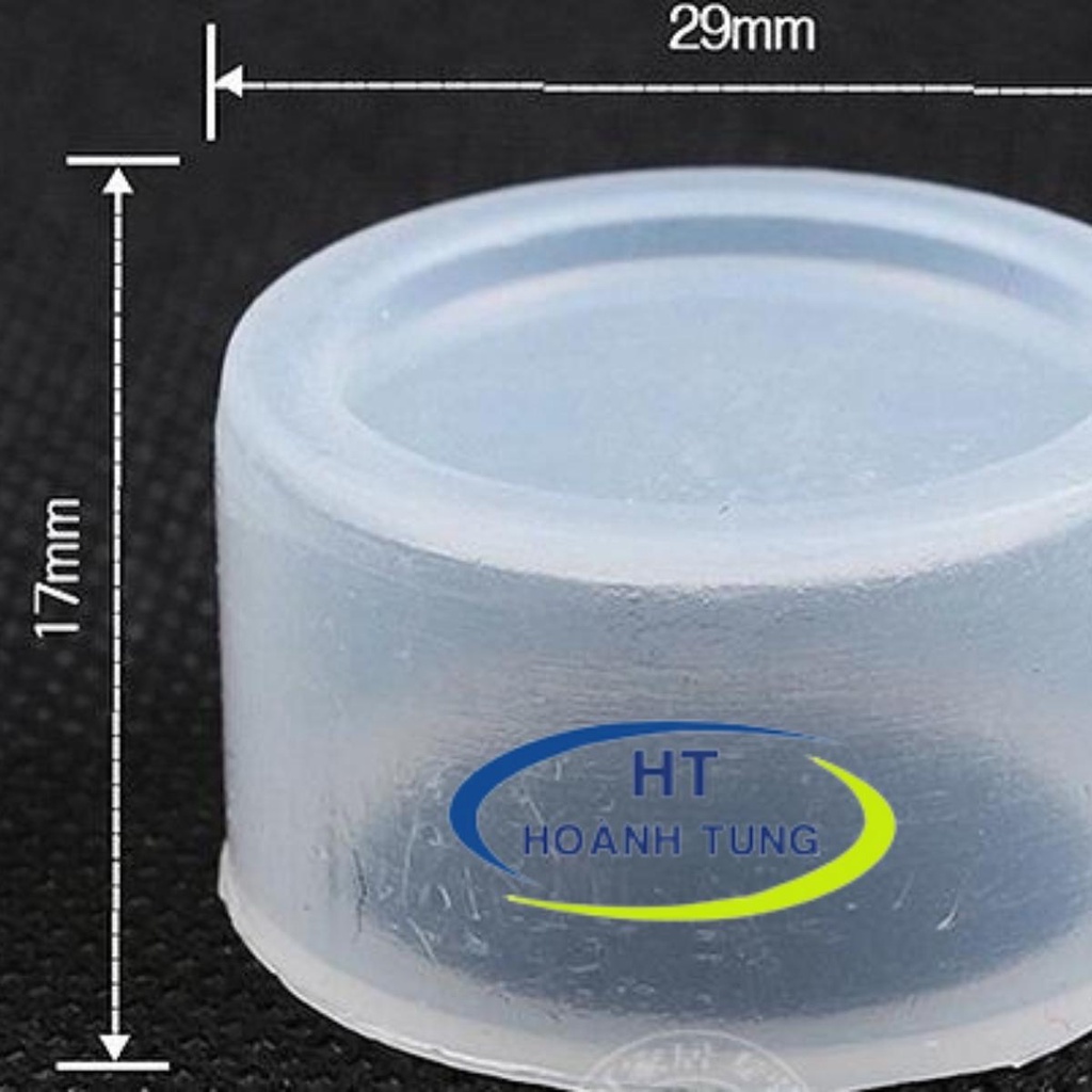 Nắp chụp cao su kín nước chống bụi bảo vệ nút nhấn phi 22mm dòng sản phẩm LA38-11 và lay37-11 màu trắng, 10 cái/túi
