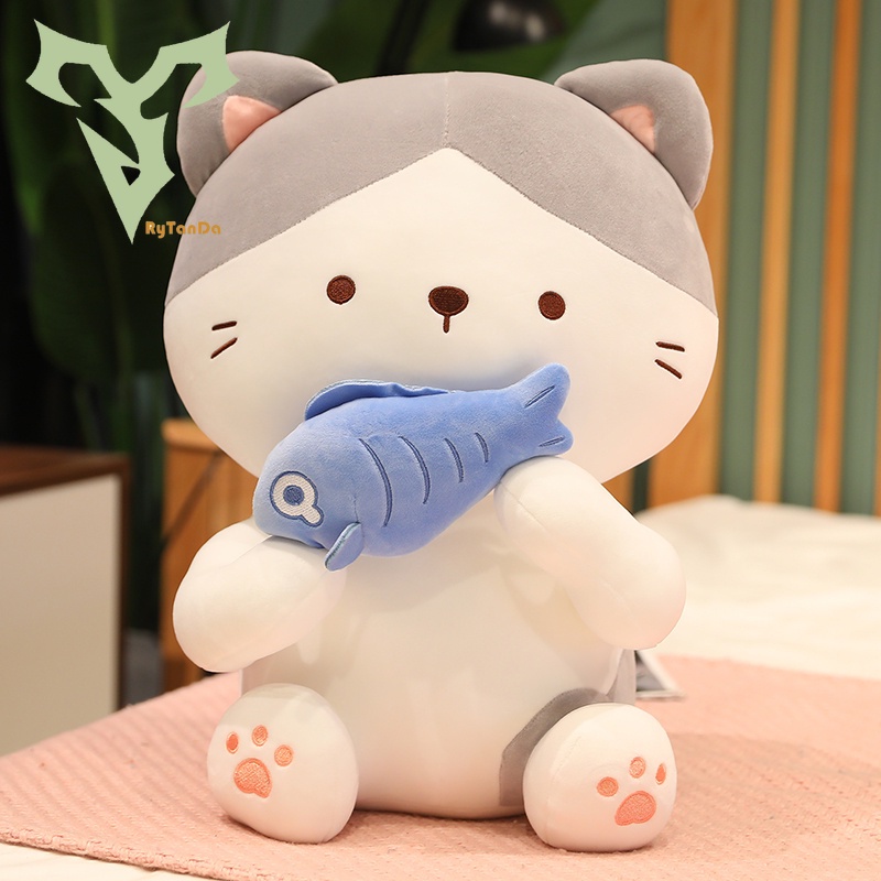 Mèo Nhồi Bông Dễ Thương Dùng Làm Gối Ôm