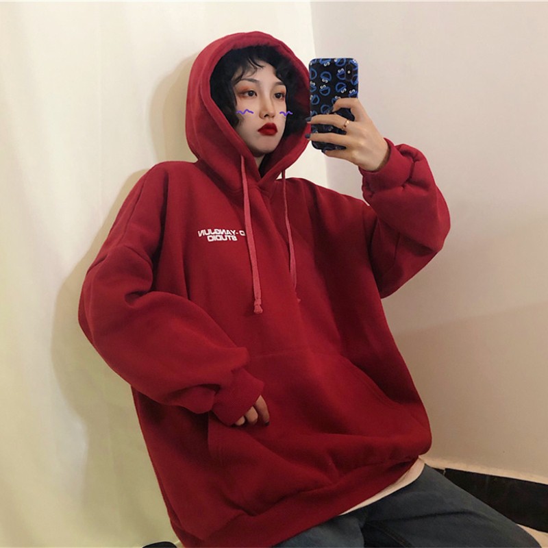 Áo hoodie ulzzang nam nữ nỉ bông có nón in hình phiên bản Hàn Quốc - Liti shop