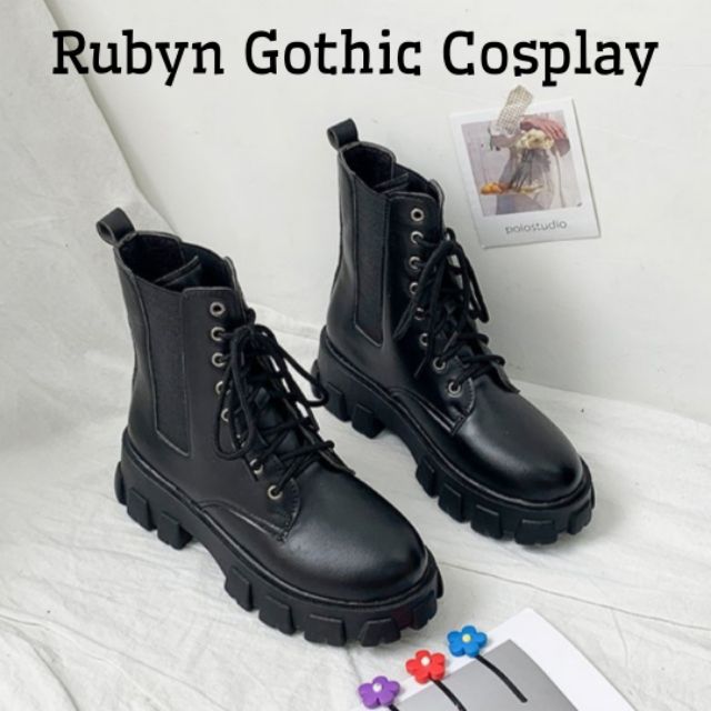 [CÓ SẴN]  Giày boot cổ cao chiến binh phong cách cosplay ( Size 35 - 40 )