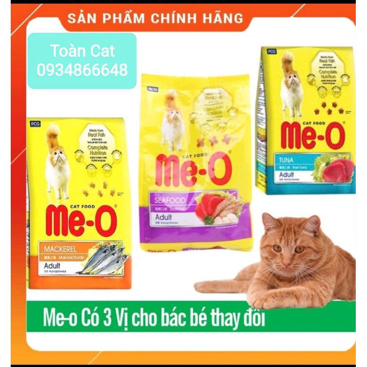 Thức ăn hạt khô cho mèo Me-O vị Cá Ngừ gói 350g