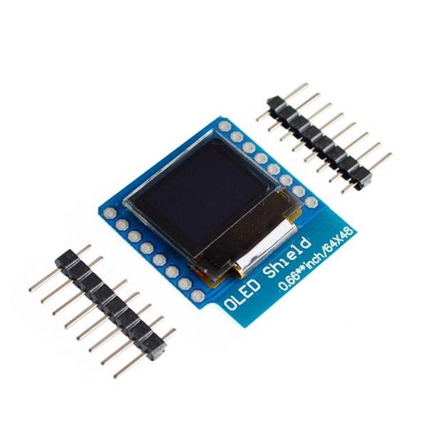 Màn Hình Lcd Oled 0.66 "cho Wemos D1 Mini I2c Iic 64x48 Pixels