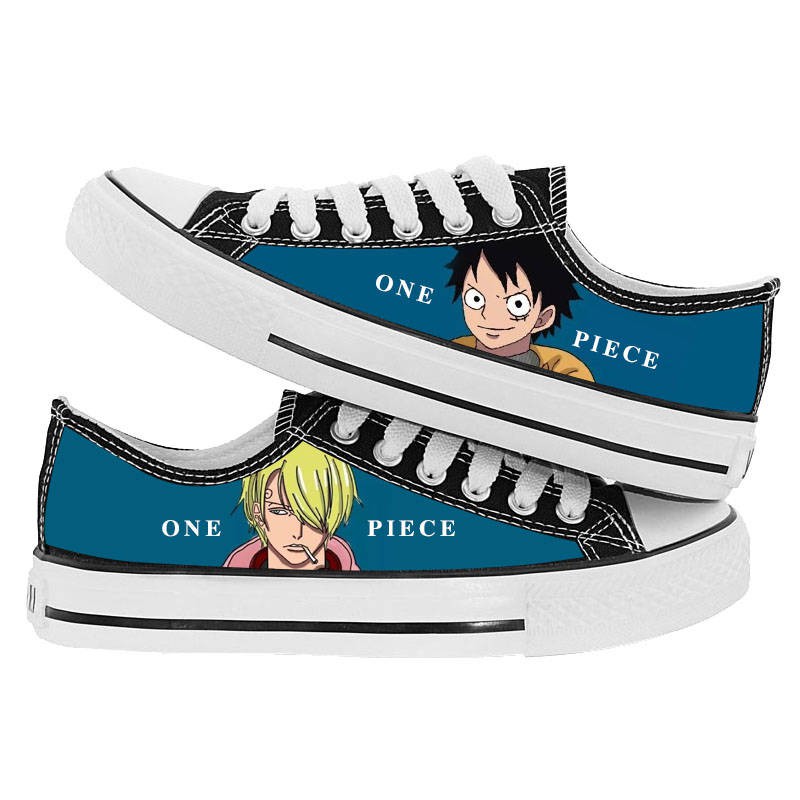 One Piece Canvas Graffiti Anime giày nam | BigBuy360 - bigbuy360.vn