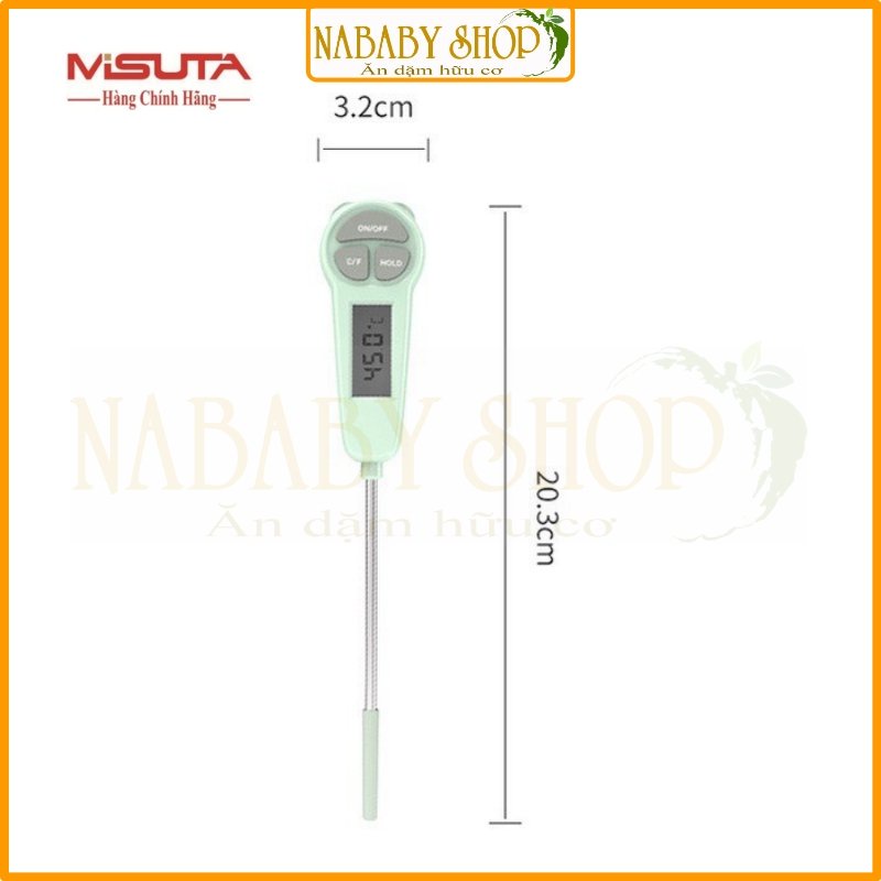 [Mẫu mới chính hãng Misuta] Nhiệt kế đo nước pha sữa, đo nhiệt độ nước, thức ăn Misuta chính xác,an toàn