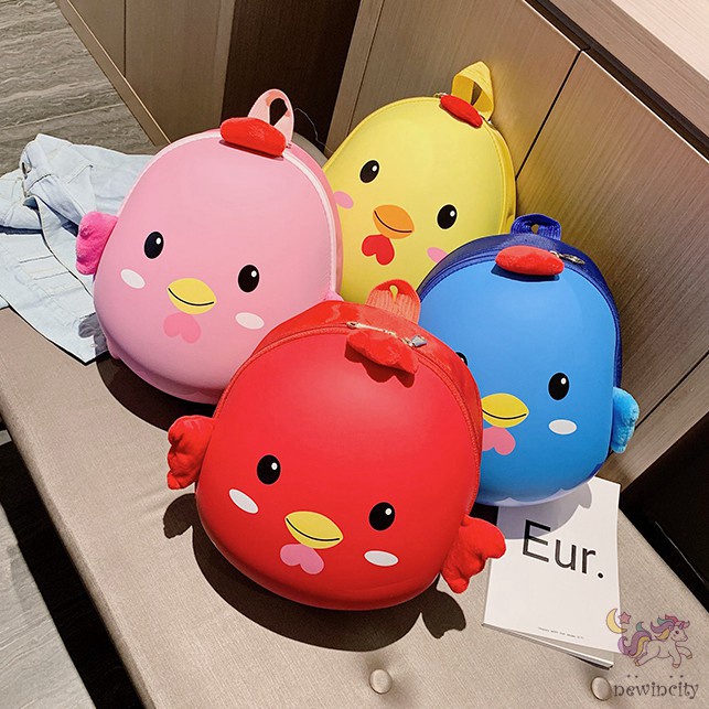 Ba lô vỏ trứng họa tiết hoạt hình dễ thương cho bé