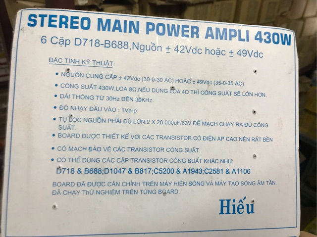 Bo công suất 12 sò 430W