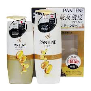 Bộ Pantene Nhật Bản Chăm Sóc Hư Tổn Chuyên Sâu Dầu Gội 450ml + Dầu Xả 400g