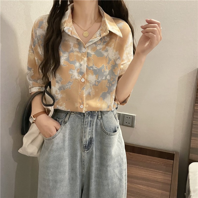 Sơ mi bò sữa vàng cam | 11 HIN