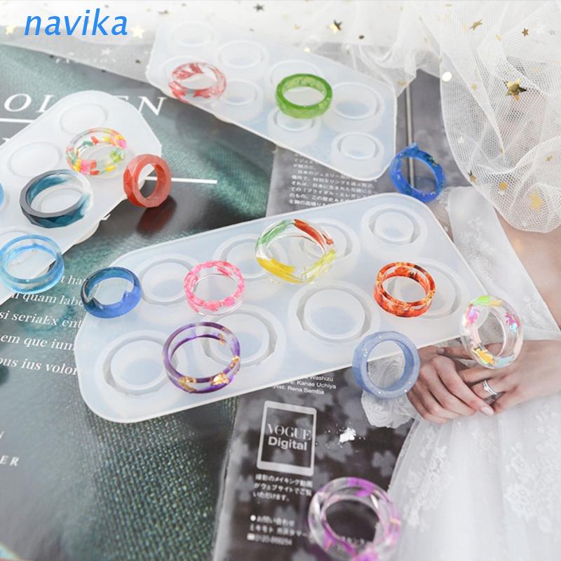 Khuôn Silicone Làm Nhẫn Epoxy Resin Diy