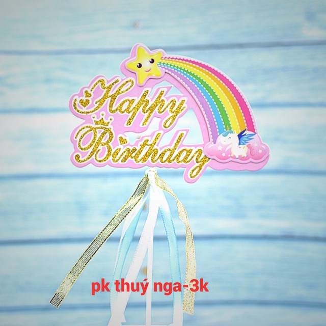 10 set cắm cầu vồng gắn sao