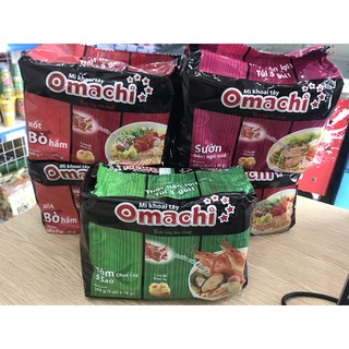 Túi 5 gói mì omachi đủ vị