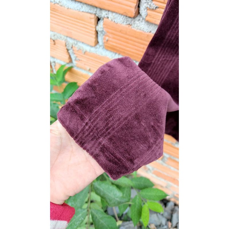 Áo nhung nam của Nhật size L