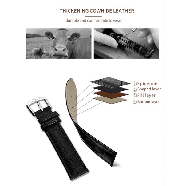 Đồng Hồ Nam Cơ Tự Động TEVISE 795A Dây Da Chính Hãng Cao Cấp