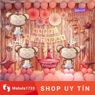 SET TRANG TRÍ SINH NHẬT TUỔI KHỈ-BÓNG SINH NHẬT HÌNH KHỈ GIÁ RẺ-SINH NHẬT CHO BÉ TRAI, BÉ GÁI-SINH NHẬT 3 TUỔI, GIÁ SỈ