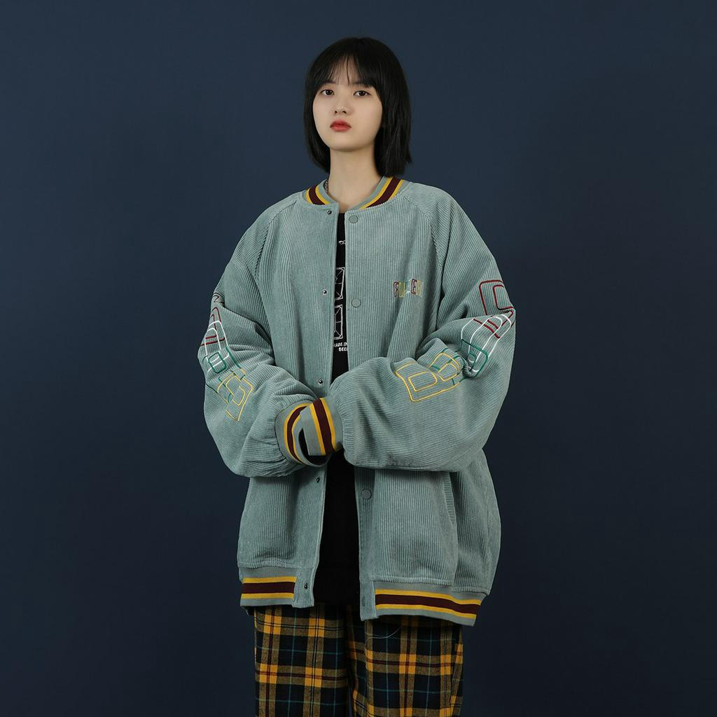 (ORDER 15 ngày) Áo khoác bomber dáng old school nam nữ thêu họa tiết