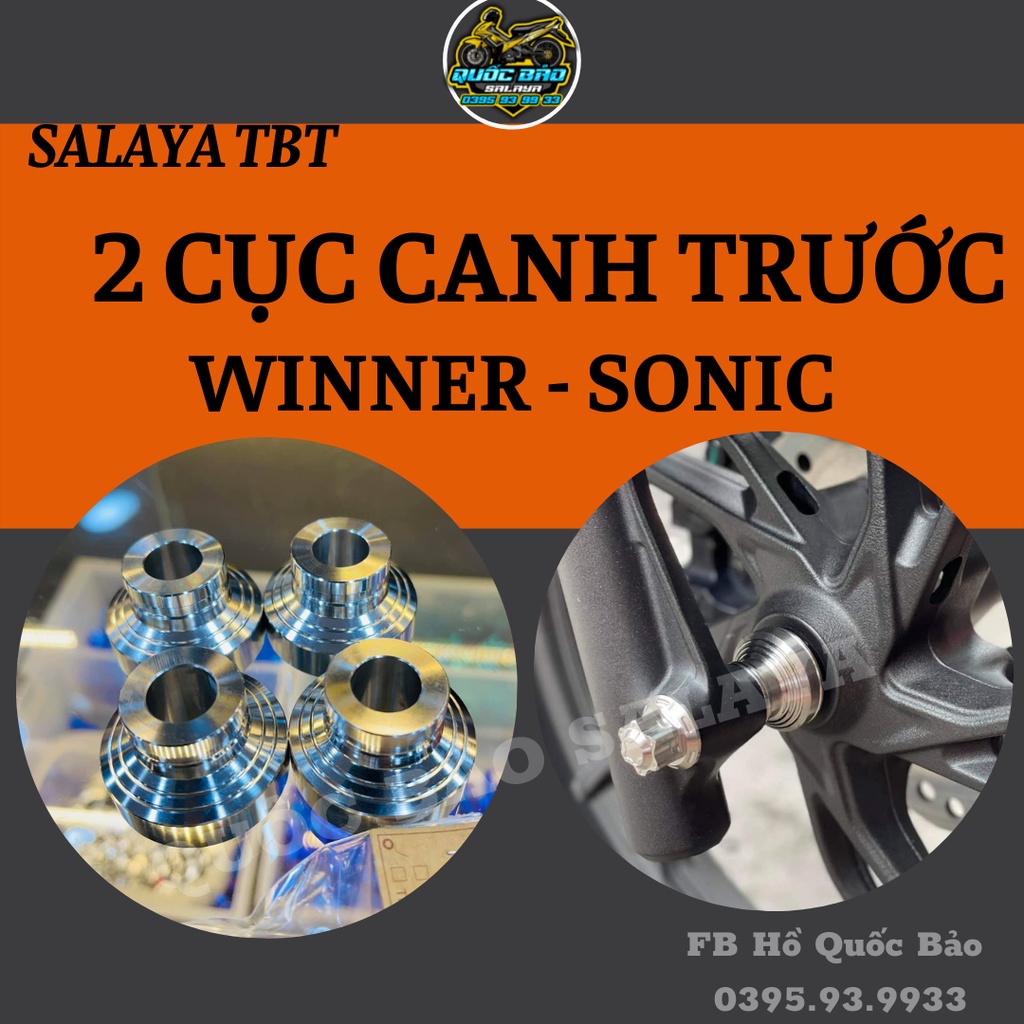 Bộ 2 Cục Canh TBT Inox 304 Lắp Bánh Trước Cho Winner Sonic Như Zin Giá Rẻ