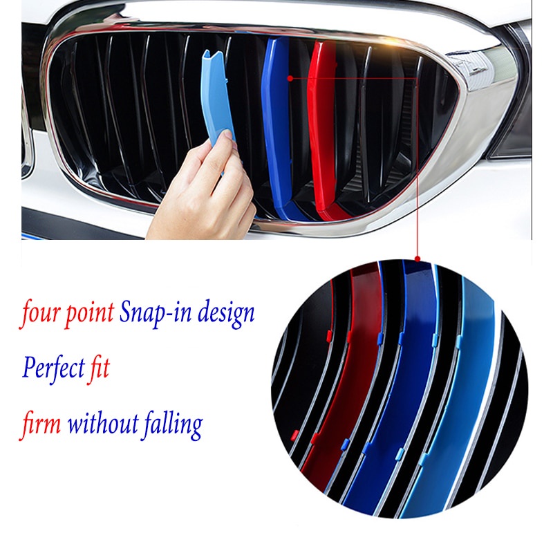 Set 3 Kẹp Lưới Tản Nhiệt Bằng Nhựa ABS Cho BMW G20 E90 320I F30 E46 E36 E91 E92 E93 F31 3 Series GT F34