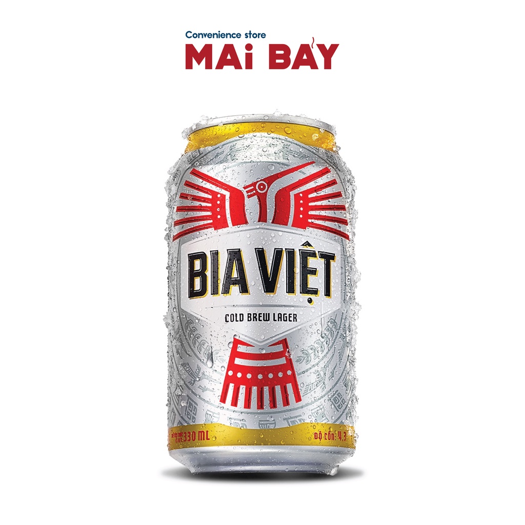 Thùng 12 lon Bia Việt 330ml x 24 Lon