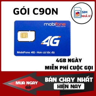 Sim 4G mobifone gói C90N miễn phí tháng sữ dụng đầu tiên