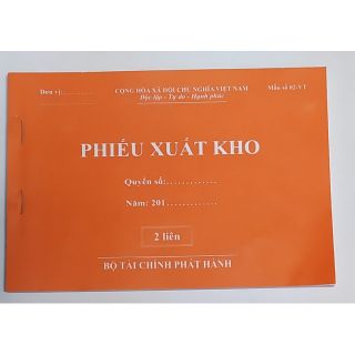 Phiếu xuất kho 2 liên/3 liên a5 dày 100 tờ (10 quyển)